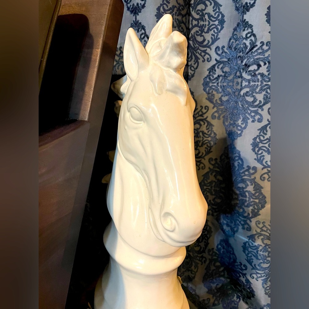 Glass horse head